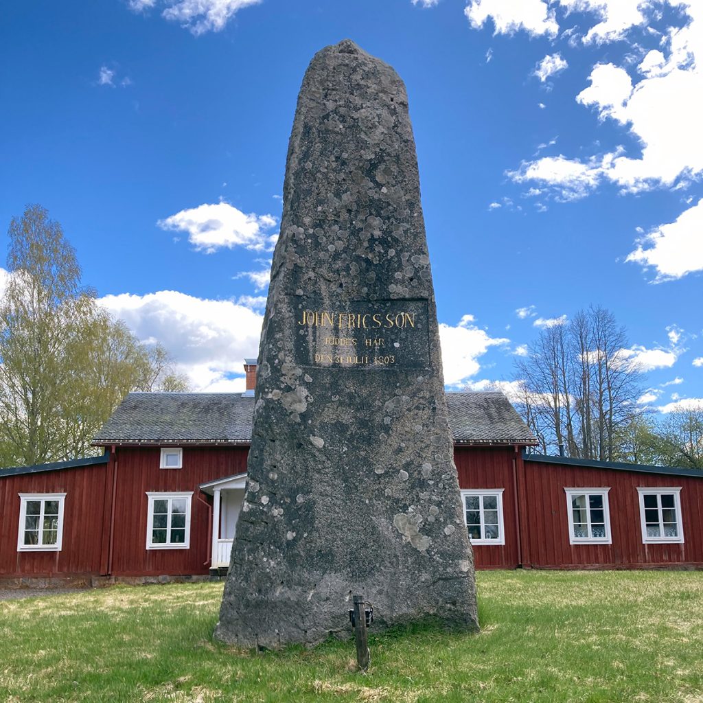 Commemorative memorial of John Ericssons birth in Långban