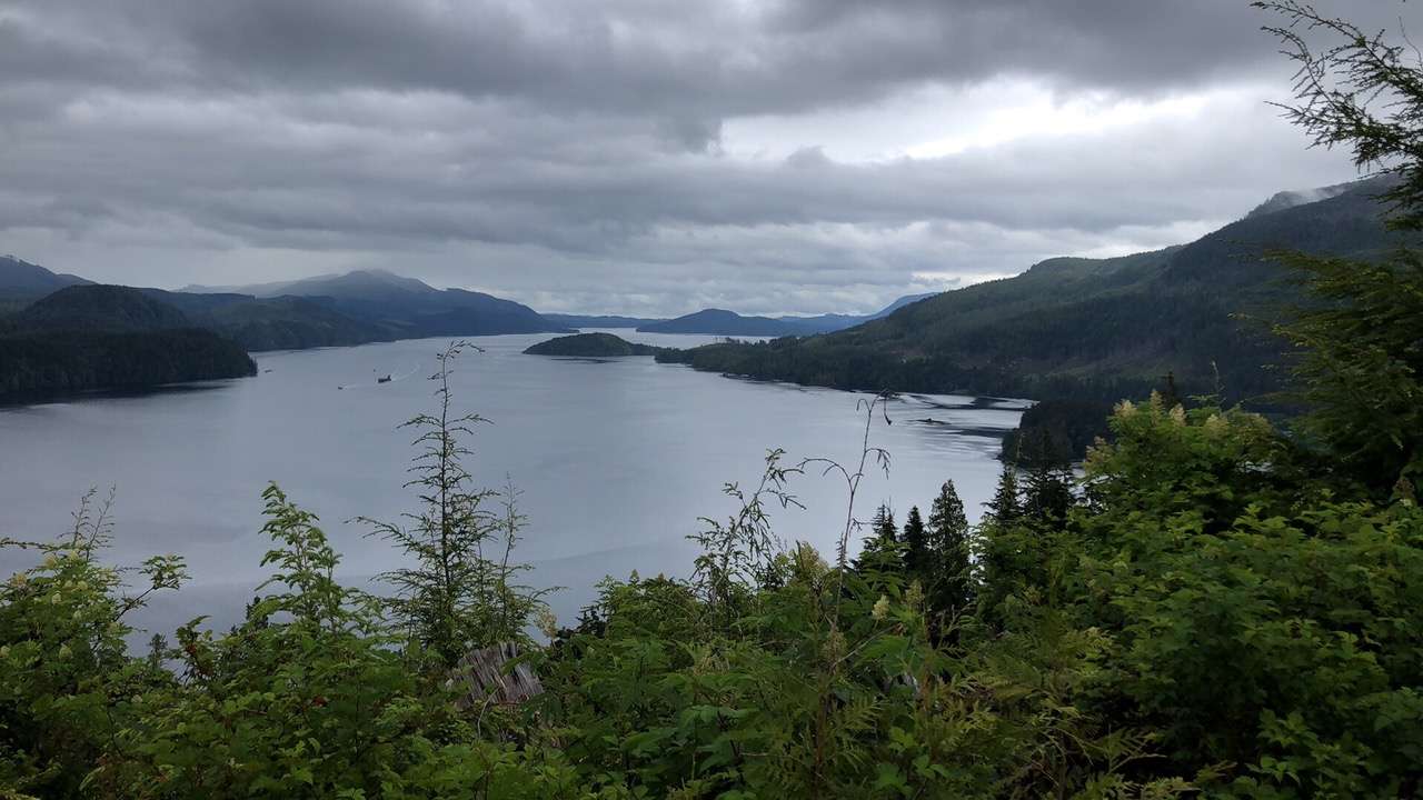 Beautiful Quatsino Sound at northwest Vancouver Island, BC, Canada
