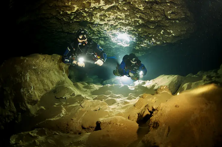 cave diving light