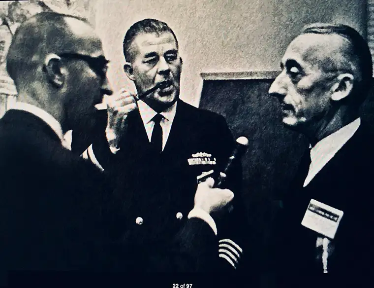 Captain Bond and J Y Cousteau