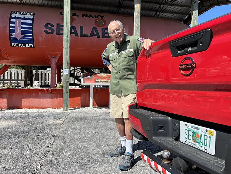 Bernie Campoli visiting the Man in the Sea Museum