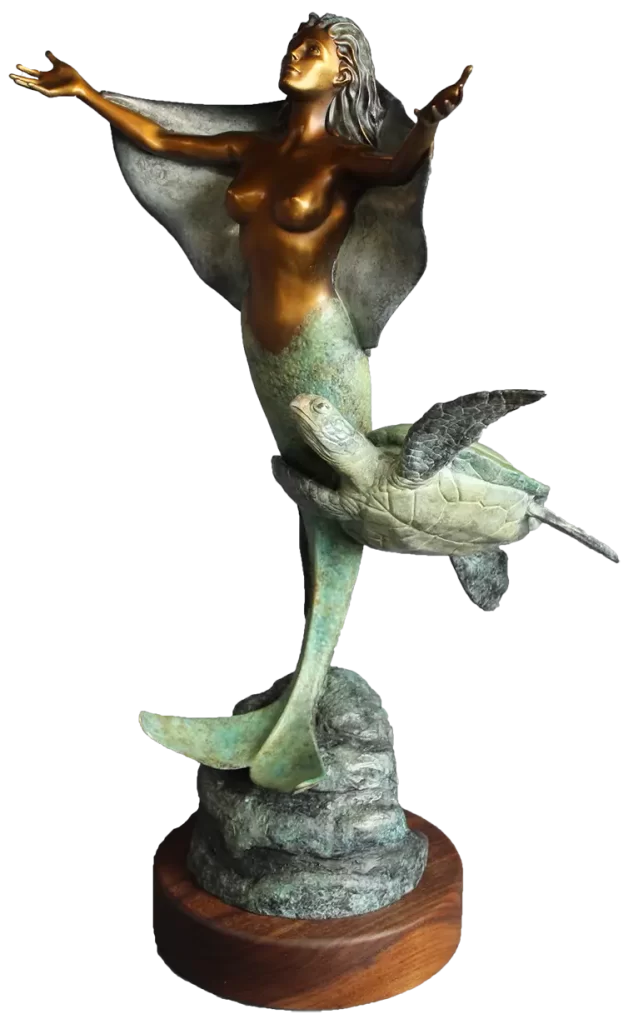 underwater statue by Simon Morris