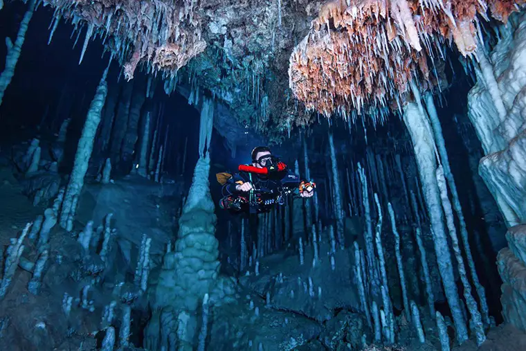 Crystal Palace, Dan's Cave, Abaco, Bahamas