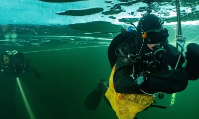 diving under ice