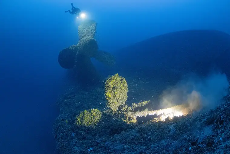 bronze propellers of HMHS Britannic