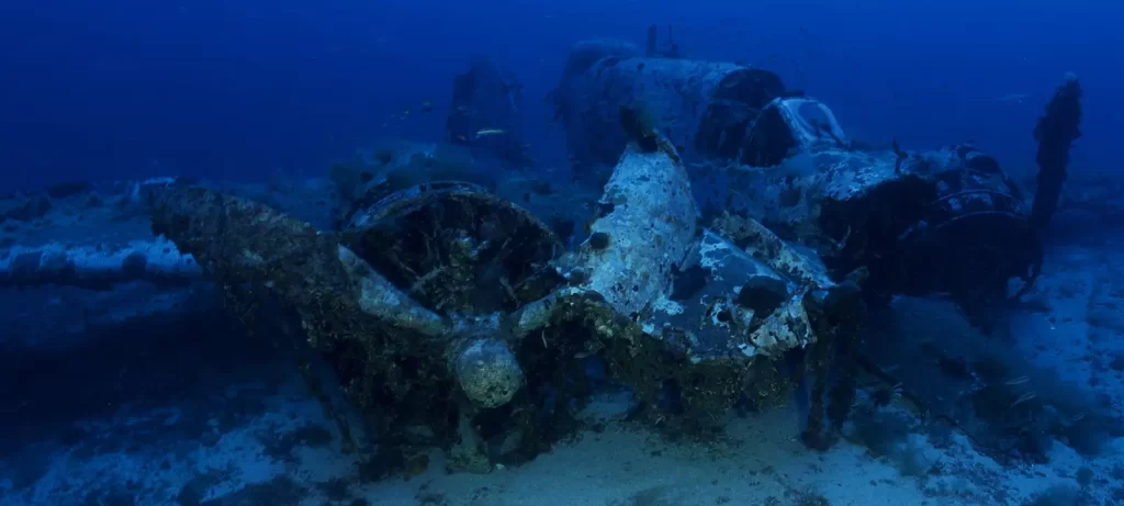 A Martin Baltimore on the seabed of Antikythera