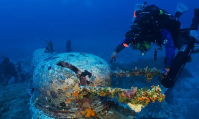 Martin Baltimore wreck underwater