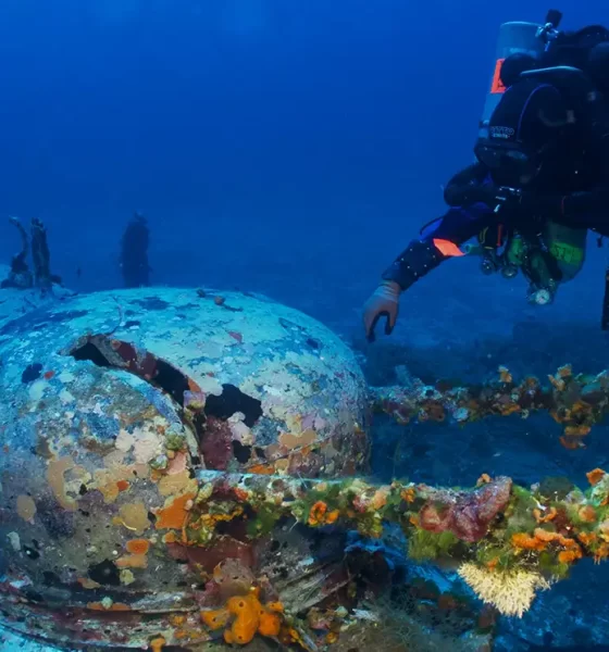 Martin Baltimore wreck underwater