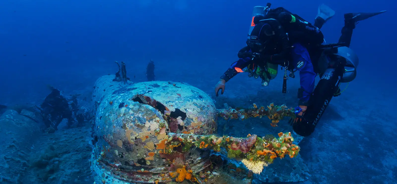 Martin Baltimore wreck underwater