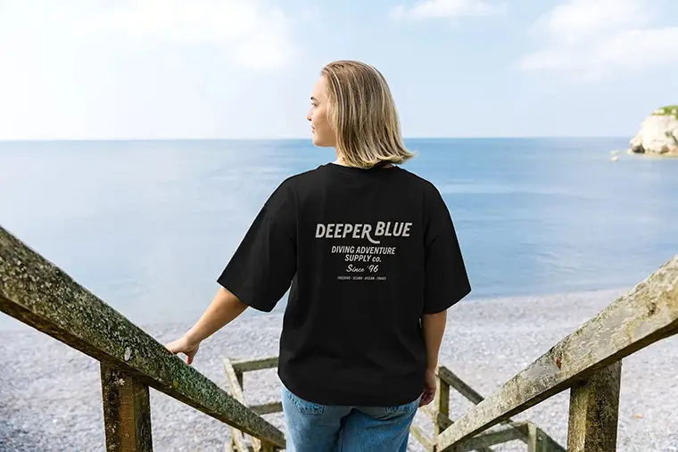 deeper blue t-shirt